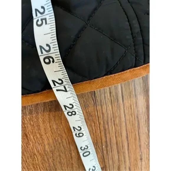 Liverpool LA black quilted tan trim jacket size m - Picture 9 of 10